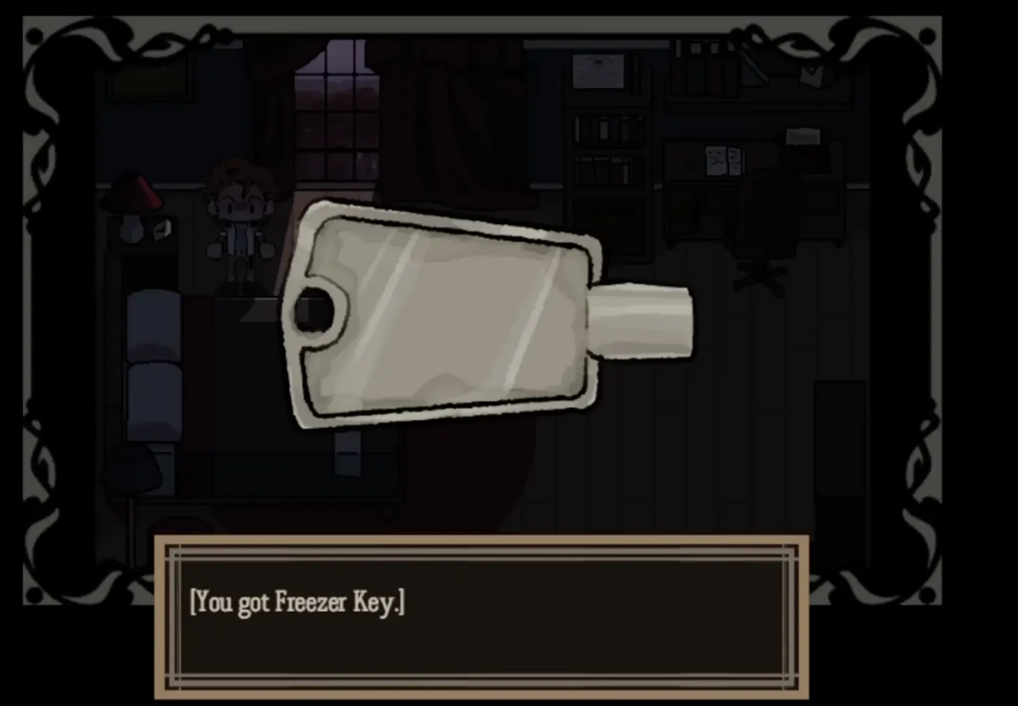 Dead Plate freezer key in Vincent's room