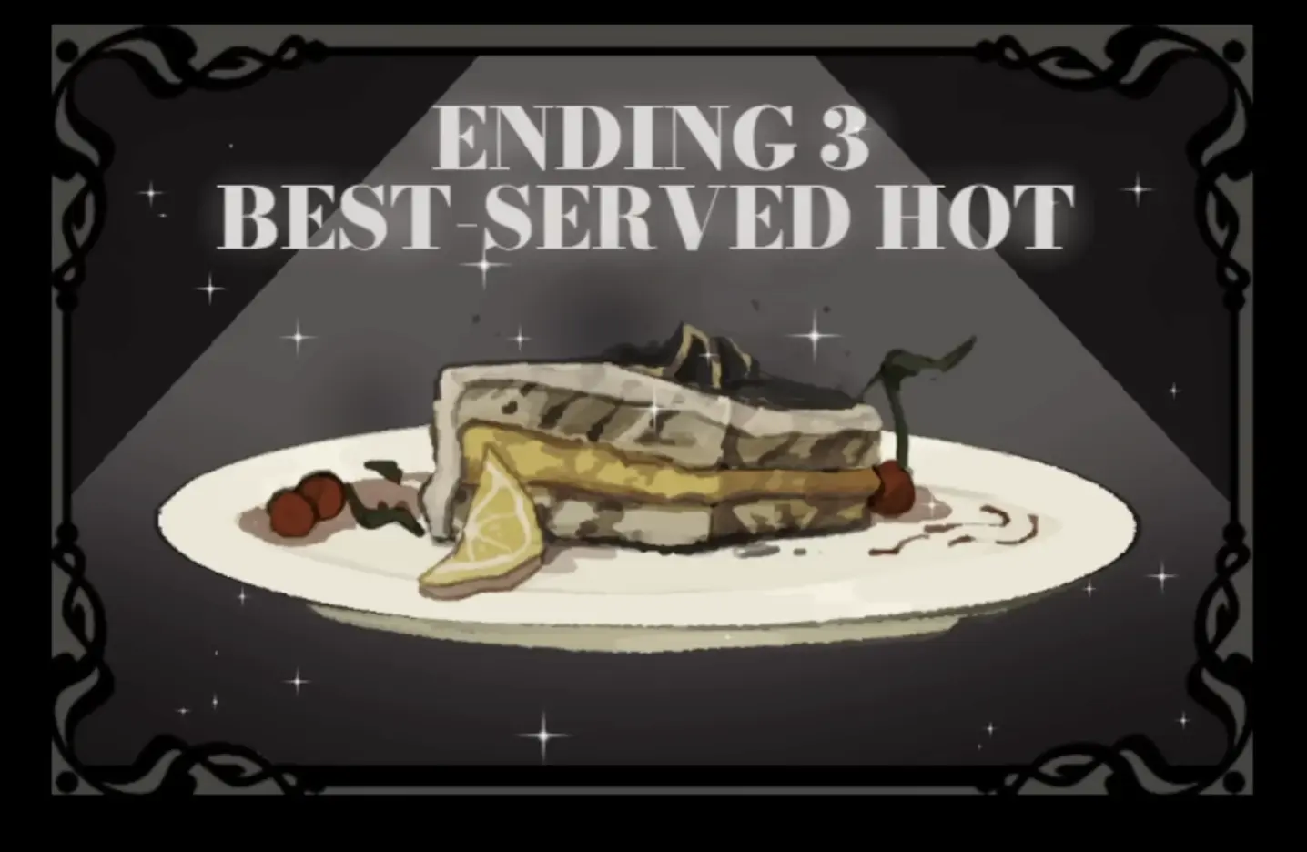 Dead Plate Best Served Hot ending title card