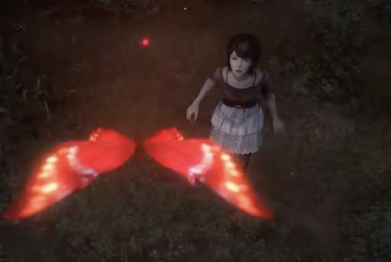 Fatal Frame II Crimson Butterfly REMAKE Remaining Sun ending route on Nightmare difficulty with Mio Sparkling Spirit Stone