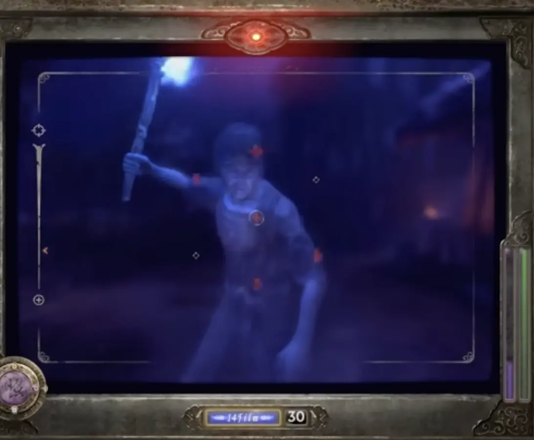 Radiant Filter combat example in Fatal Frame 2 Remake