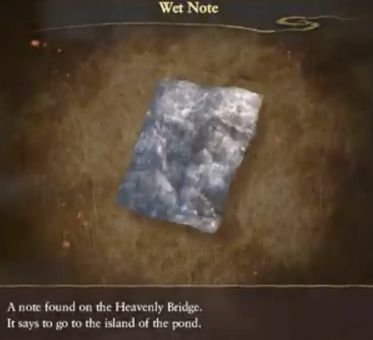 Fatal Frame 2 Remake Wet Note clue item for Mayu side story
