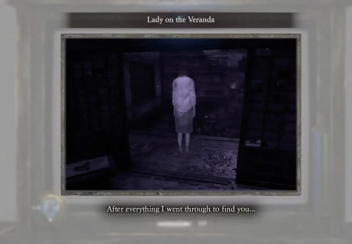 Fatal Frame 2 Remake Lady on the Veranda specter required for Miyako Sudo side story completion