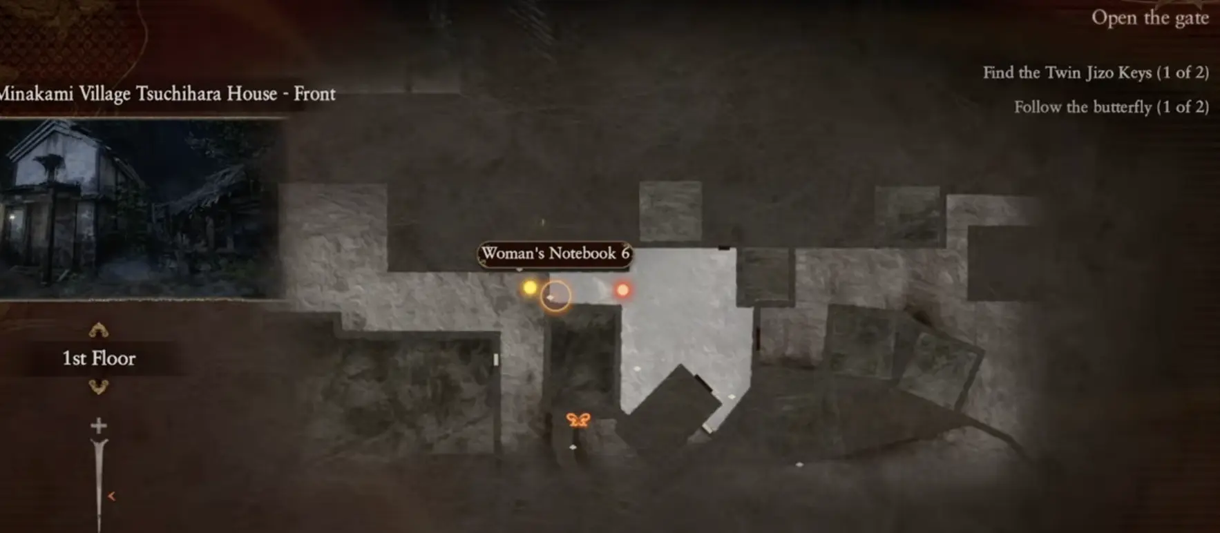Fatal Frame 2 Remake Woman's Notebook 6 location for Miyako Sudo side story