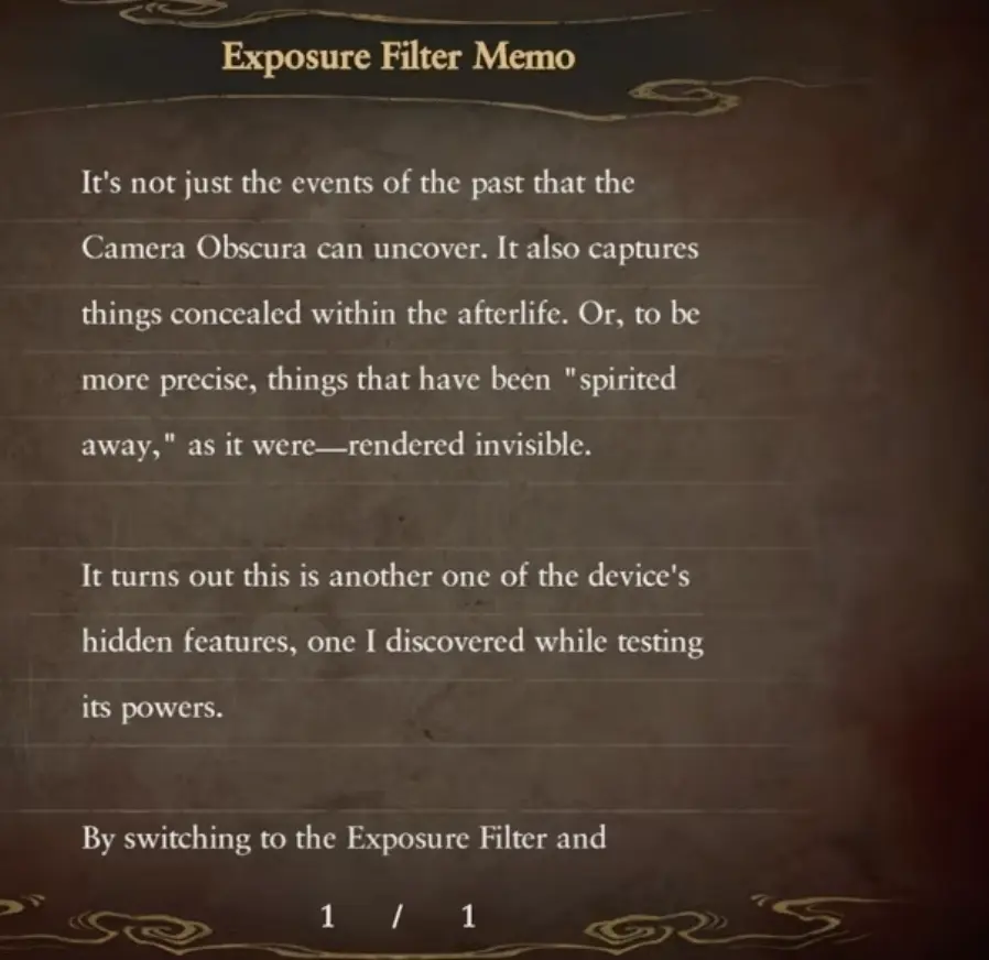 Radiant Filter combat example in Fatal Frame 2 Remake