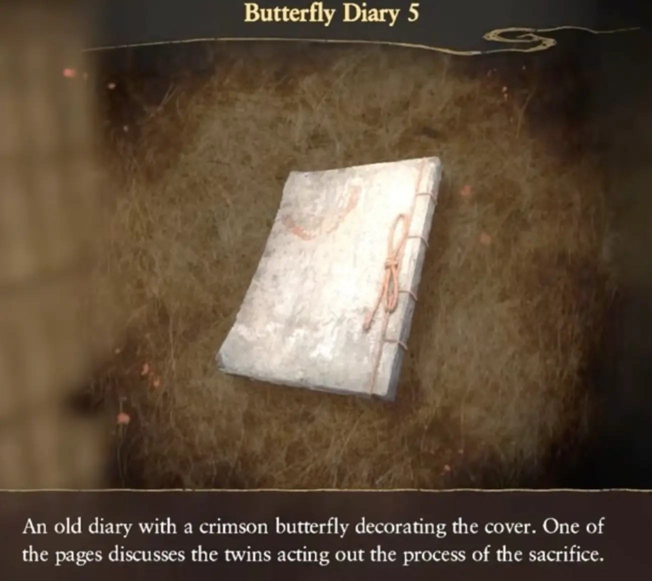 Fatal Frame 2 Remake diary pickup for Sae Kurosawa side story